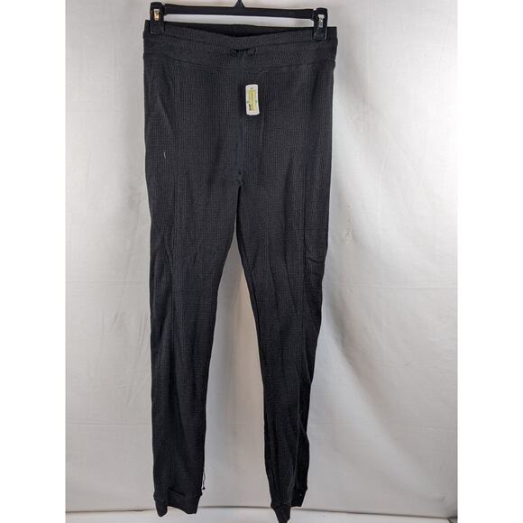 A New Day Waffle Knit Jogger Leggings Drawstring Dark Gray Large Lounge Ankle - Picture 5 of 9